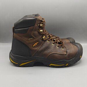 Keen Vernon 6" Soft Toe Boot Made In USA Men's Brown Work & Safety Boots